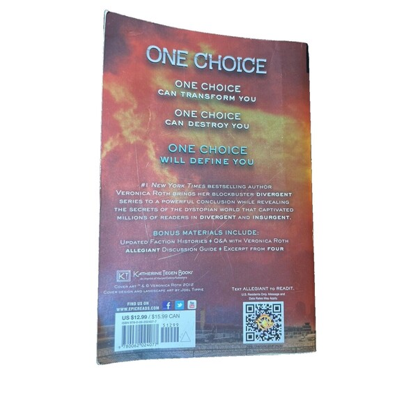 Divergent‎ Series 3-Book Lot Divergent, Insurgent, Allegiant by Veronica Roth - Picture 13 of 13